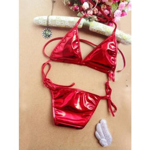 Women Three Point Suits Sexy Exposed Red Underwear Night Lady Sexy Erotic Lingerie sleepwear Conjoined Dress Suit Sex Toys