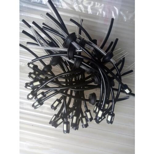 100pcs Tool Parts Replacement Fuel Hose Oil Pipe + Tank Fuel Filter Assy Chainsaw Parts for Grass Strimmer Trimmer Brush Cutter