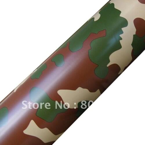 1.52X30M Air free bubbles camouflage car sticker Guaranteed 100