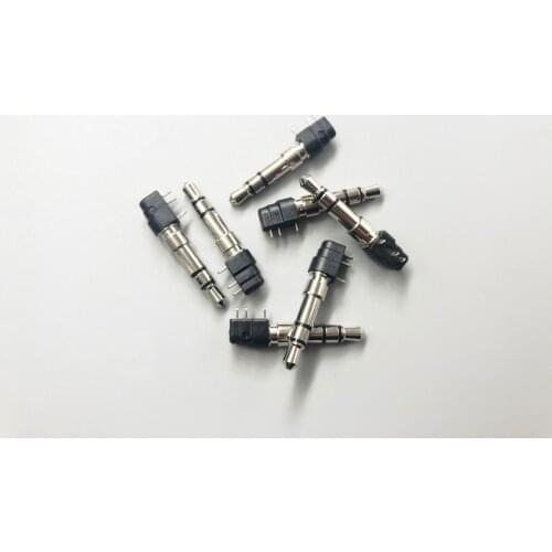 2PCS DC3.5mm plug-in earphone plug PCB board male LED plug welding board plug