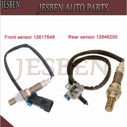 2pcs 12617648 12646200 Front & Rear Lambda O2 Oxygen Sensor fit For Chevrolet CHEVY LAAM MALIBU 2.4L 2012-2013 234-4526 234-4673