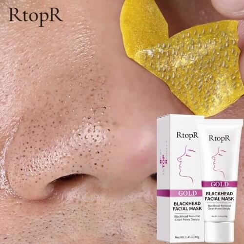 3PCS Purifying Exfoliating Gold Mask Remove Blackhead Deep Cleaning Pores Removing Pimples Face Whitening Moisturizing Skin Care