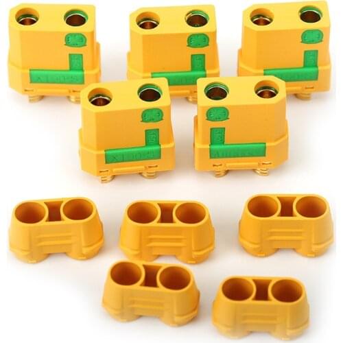 5Pairs Original Amass XT90S Anti-Spark Male Female High Current Connector Plug for RC Model Airplane Drone Charger Battery