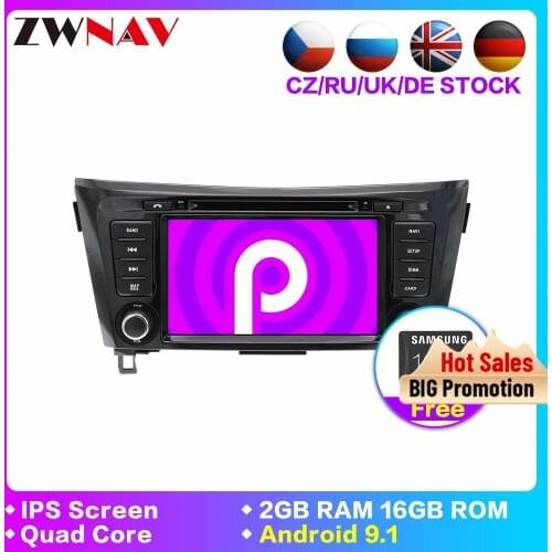 Android 9.1 Car dvd GPS Radio Player for Nissan X-TRAIL Qashqai Dualis Rouge 2013-2017 dvd player BT Stereo Multimedia head unit