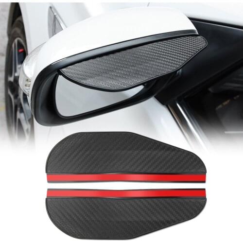 2Pieces Car side Mirror waterproof Sun Visor Rain Eyebrow Accessories for Peugeot 106 107 205 206 207 208 306 307 308 309 405