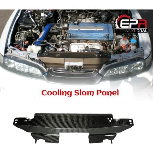 Car Accessories For Honda Integra DC2 JDM Carbon Fiber Radiator Cooling Panel Glossy Fibre Engine Body Kit Racing Trim Cover