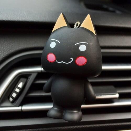Car Perfume Clip Cute Cartoon Doro Cat Air freshener Auto Interior Decor Outlet Vent Fragrance Aroma Scent Car Accessories