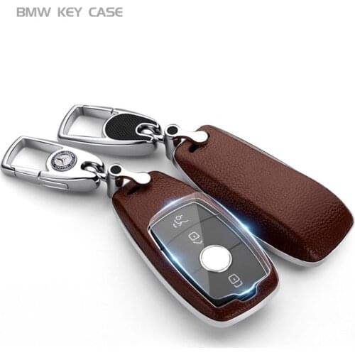 Car Key Bag Case Covesr For Mercedes Benz W203 W210 W211 W124 W202 W204 AMG Accessories car styling