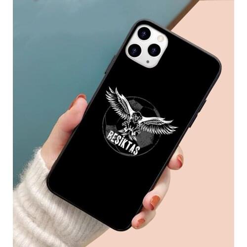 Besiktas Eagle soft TPU border phone case for iphone 11PRO MAX 11 X XS XR XSMAX 6 plus 7 7plus 8 8plus cover