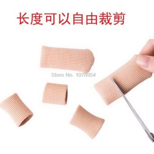 By dhl 1000pcs Gel Fabric Toe Tube Fiber silicone Toe set Openings can be cut Supplies Anti Calluses Corns hot