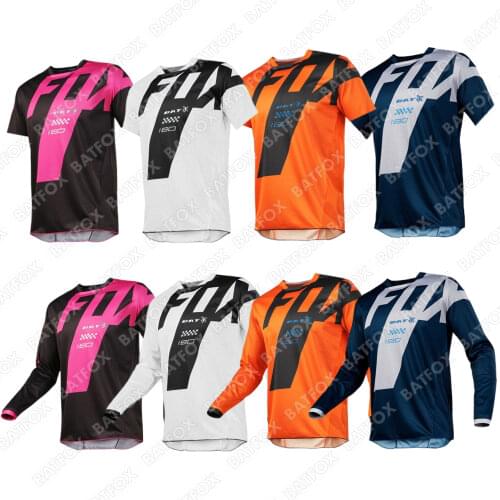 BATFOX Jersey 2021 pro team moto MTB motocross jersey Enduro Maillot Hombre DH BMX MX Cycling Downhill jersey plus size men TOP