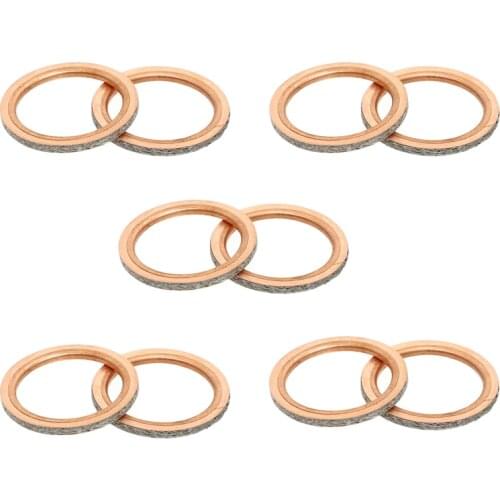 Exhaust Muffler Head Pipe Copper Gasket Seal For Yamaha Rhino 660 700 YXR660F Grizzly 550 660 700 Raptor YFM350 3YF-14613-01-00