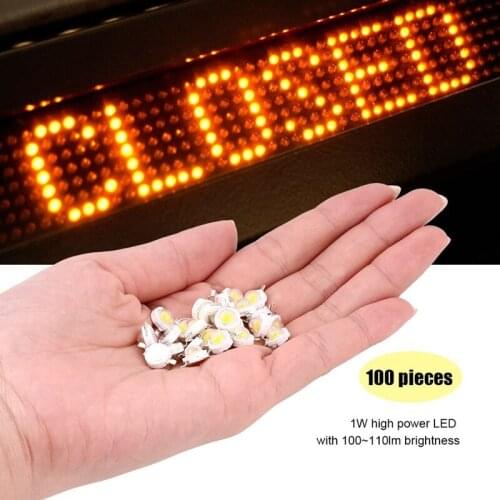 Hot Sale 100Pcs LED Beads Natural White LED Light 1W High Power Lamp Chip 4000K LED Chip