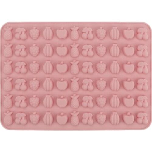 Baking Tools Candy Epoxy Mould Fruit Animal Chocolate Soft Candy Jelly High Temperature Silicone Mould Cake Mold with Dropper