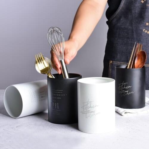 Nordic Multifunction Stainless Steel Storage Rack Chopsticks Tube Spoon Fork Drain Holder Kitchen Utensils Home Organizer Tools