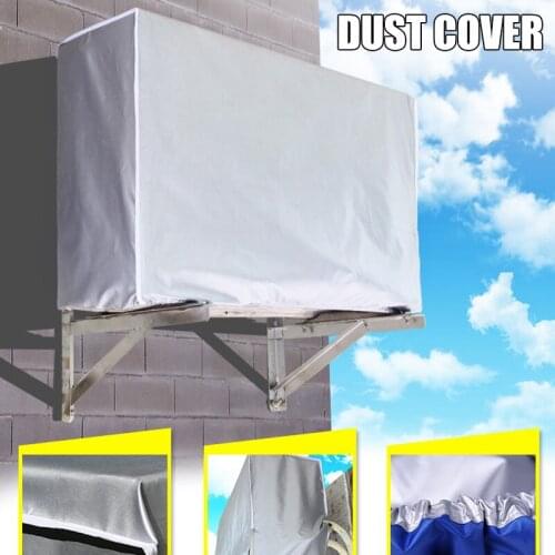 Air Conditioner Cover Anti-Dust Anti-Snow Waterproof Sunproof Conditioner Protectors for Outdoor HR