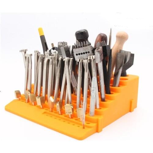 Splicable Leather Craft Tools Holder Rack Stand Leather Stamp Punch Accessories Storage Box Organizer for leathercrafts tools
