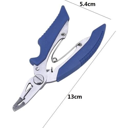 High quality stainless steel Fishing Plier Scissor Line Cutter Hook Remover Forceps Tackle Curved Tip Clamps Fishing Tools