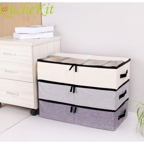 Folding Storage Box Underwear Divider Lidded Closet Organizer Shoes Storage Organizer Box Dust Cover Drawer Organizer Adjustable