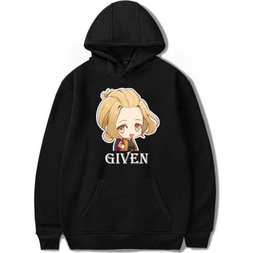 Anime Given Hoodie Music Manga Printed Mafuyu Unisex Pullover Oversized Women Men Tracksuit Harajuku Streetwear Fashion Clothing