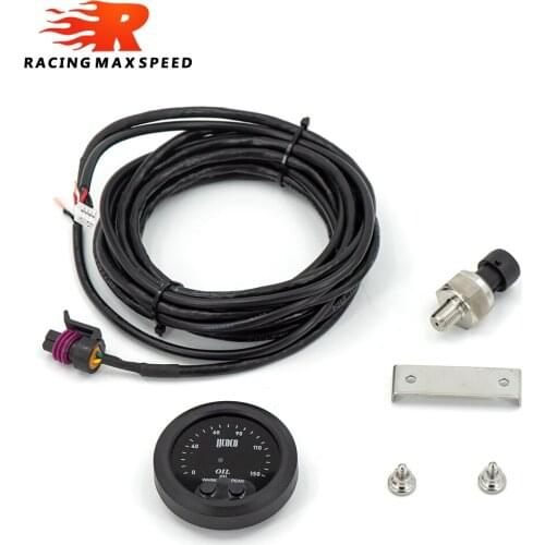 Universal Electronic Oil Pressure Gauge Ultra-thin With 1/8 NPT Sensor Oil Pressure Red Display Digital 0-150psi OPM