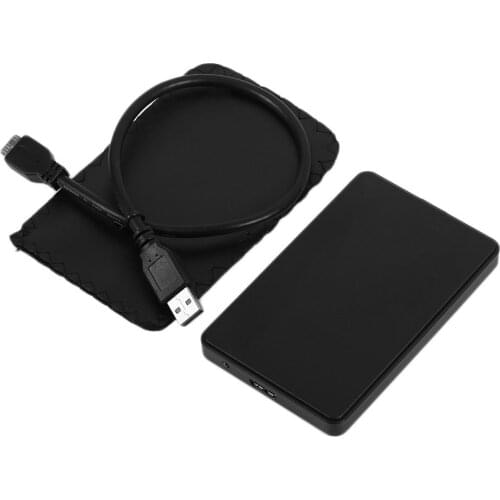 32.5 inch USB3.0 to SATA 3 High Speed 3TB HDD Enclosure Computer Laptop PC External SSD Hard Disk Drive Case for Windows/Mac OS