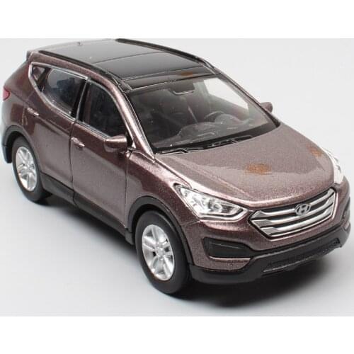 1/36 Mini Hyundai Santa fe Maxcruz SUV miniature scale cars vehicles metal diecast pull back Welly model kids toys Replicas boys