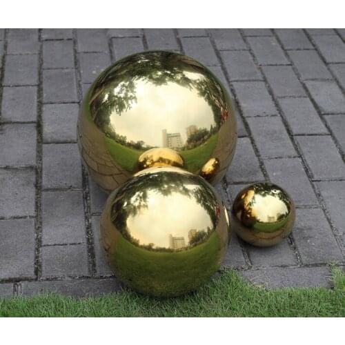 1pcs 300 mm in diameter Golden stainless steel ball,hollow ball,decoration ball,titanium plating,shops,hotels decorative