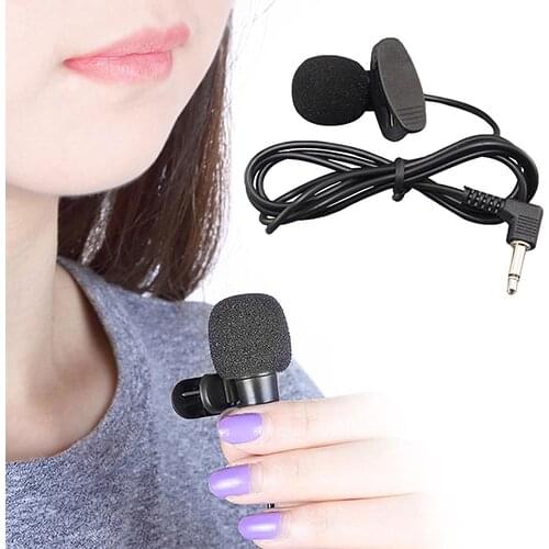 1Pc Microphone 3.5mm Jack Lapel Microphone Portable Hands Free Mini Mic For PC Laptop Speaker Dropshipping