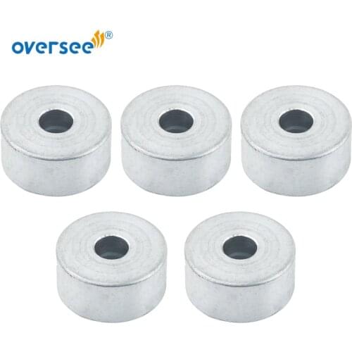 5pcs Zinc Anode 55321-87J01 For Suzuki Outboard Motor 4 Stroke Round Zinc 55321-87J00