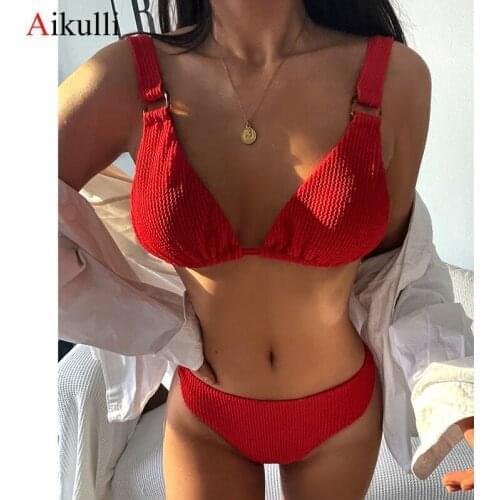Красные купальники AIKULLI China At AliExpress