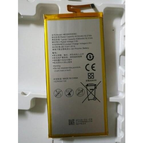 3.8V 4360mAh HB3665D2EBC For Huawei Mediapad M2 Lite / Mediapad T2 7.0 Pro / PLE-701L / PLE-702L / PLE-703L Battery