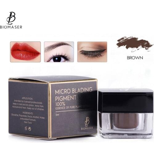Biomaser High-End Tattoo Pigment Microblading pigment for Eyebrow Permanent makeup Tatoo Pigment Brown Tattoo Pigmento