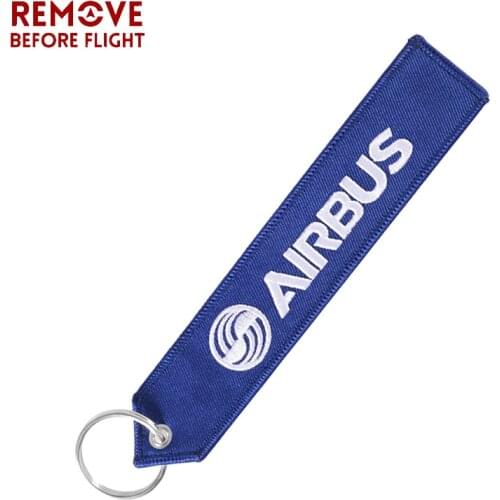 AIRBUS Keychain Aviation Gifts for Embroidery Keychain Chaveiro Para Moto Keyring EDC Customized Car Key chains Bag Tag Gift