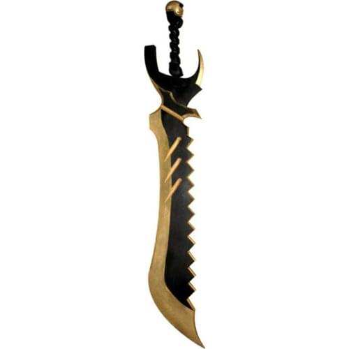 Black Rock Shooter Cosplay Black Gold Saw Saya Irino King Saw for Halloween Carnival Party Events Cosplay can pass security