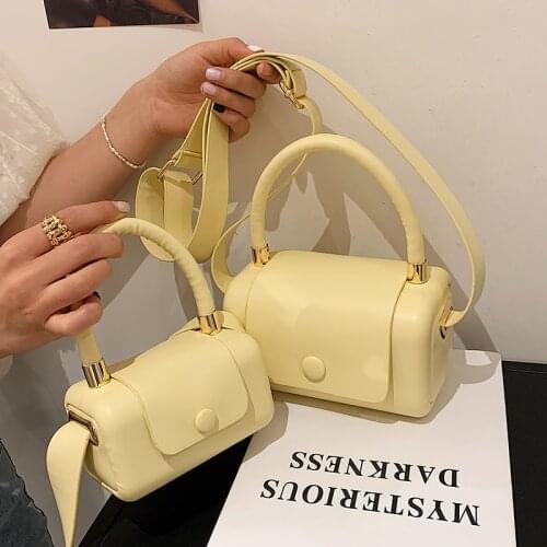 FANTASY Wide Shoulder Strap Handbags For Women 2021 Summer New Pillow Bags Lady Hot Sale Trendy Shoulder Crossbody Bag 5 Colors
