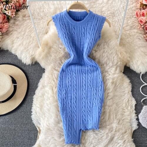 Модные трикотажные платья Fitaylor China At AliExpress