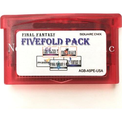 Final Fantasy 5 in 1 for 32 Bit Video Game Cartridge Console Card Handheld Player US/EU Version