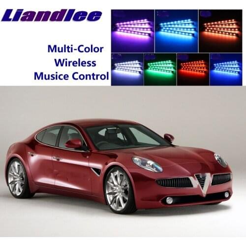 LiandLee Car Glow Interior Floor Decorative Atmosphere Seats Accent Ambient Neon light For Alfa Romeo Nuvola AR
