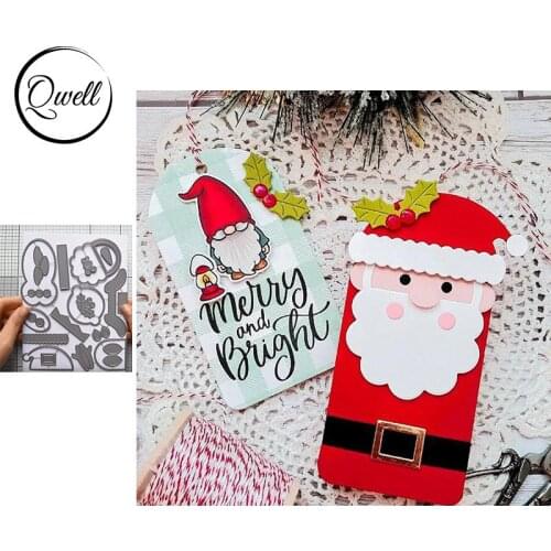 QWELL Santa Claus Metal Cutting Dies for Scrapbooking and Card Making Paper Embossing Craft New 2019 die cuts