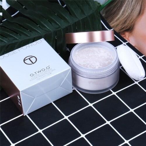 Smooth Loose Powder Matt Makeup Transparent Finishing Powder Waterproof Cosmetic Puff For Face Finish Setting With Puff
