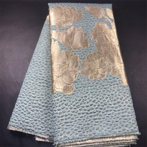 Newest Design Brocade Organza Lace Fabrics Nigerian Jacquard Cloth African Tulle Net Lace Material For Sewing Dress OP07