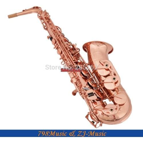 NEW Professional Eb Alto Saxophone Rose Gold Plated