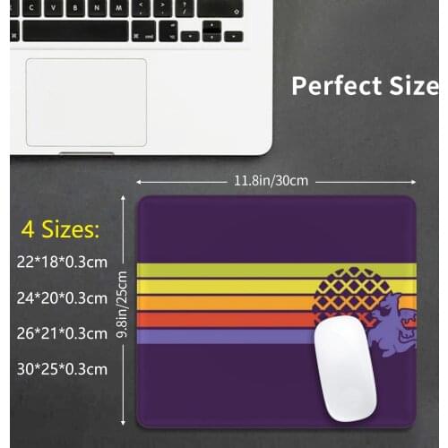 Retro Dragon Stripes Mouse Pad DIY Print Pride Magic Kingdom Rainbow Retro Vintage