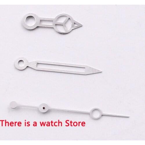 Bliger Stainless Steel Silver Luminous Watch Hands Fit for Mingzhu 2813 Miyota 8215 821A Automatic Movement