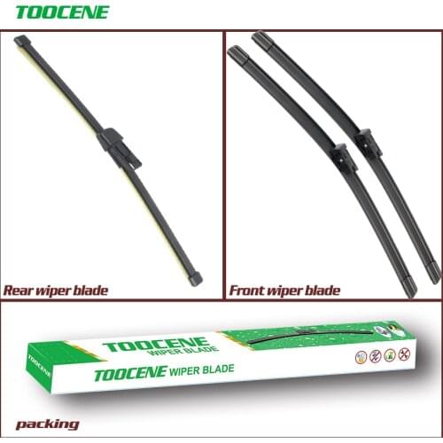 Front And Rear Wiper Blades For Skoda Rapid 2012 -2018 Rubber Windshield Windscreen Wiper Auto Car Accessories 24+16+16