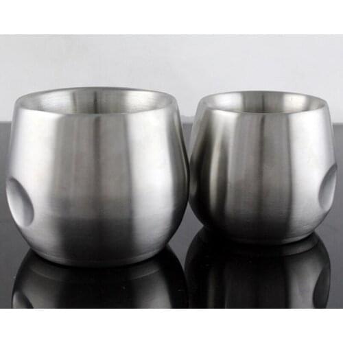 304 stainless steel concave coffee cup