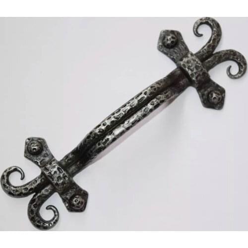 1x Ancitent Black Alloy Door Handles Solid squid Design Wardrobe Drawer Pull Kitchen Cabinet Knobs Handles for Furniture Handles