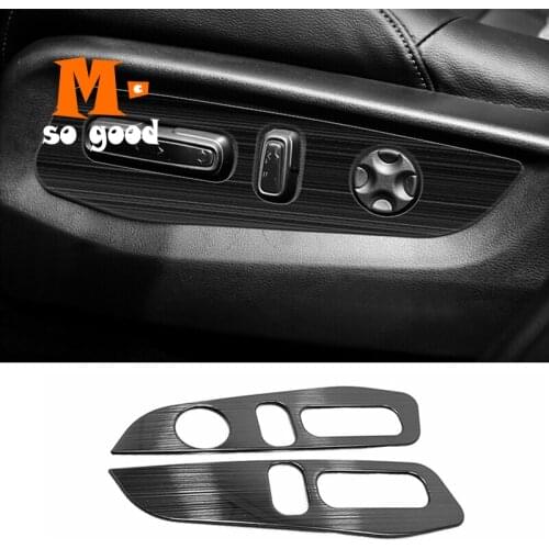 2017 2018 2019 2020 For Honda CR-V CRV Car Seat Adjustment Panel Sticker Cover Trim Auto Stainless Steel Interior Accessories