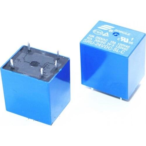 50PCS/lot Power relays SRU-24VDC-SL-C 24V T70 10A 5PIN new and original Relays